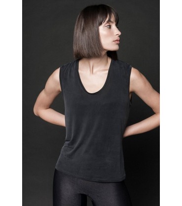 ROSIE Cupro U-Neck Tank